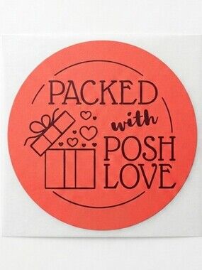 3/$15 50 Pack Packed With Posh Love Stickers Large 2” Round Boutique Packaging